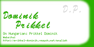 dominik prikkel business card